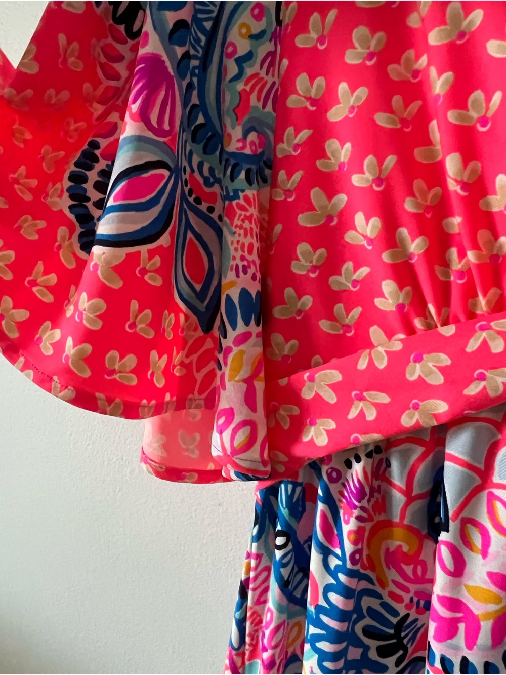 Lilly Pulitzer Minka Maxi Dress in the "Coral Spritz Beach Bungalow" Sz 14 - Picture 6 of 13